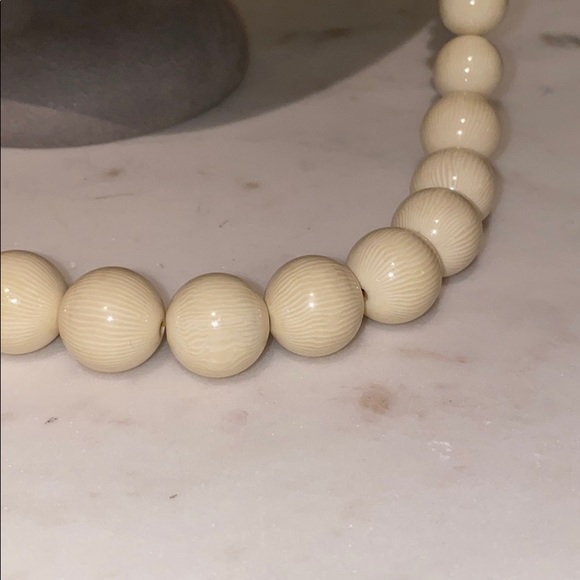 Napier Graduating White Beaded Necklace - Picture 2 of 11